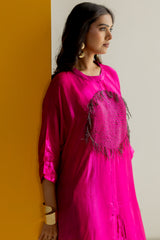 Hot pink kaftan set