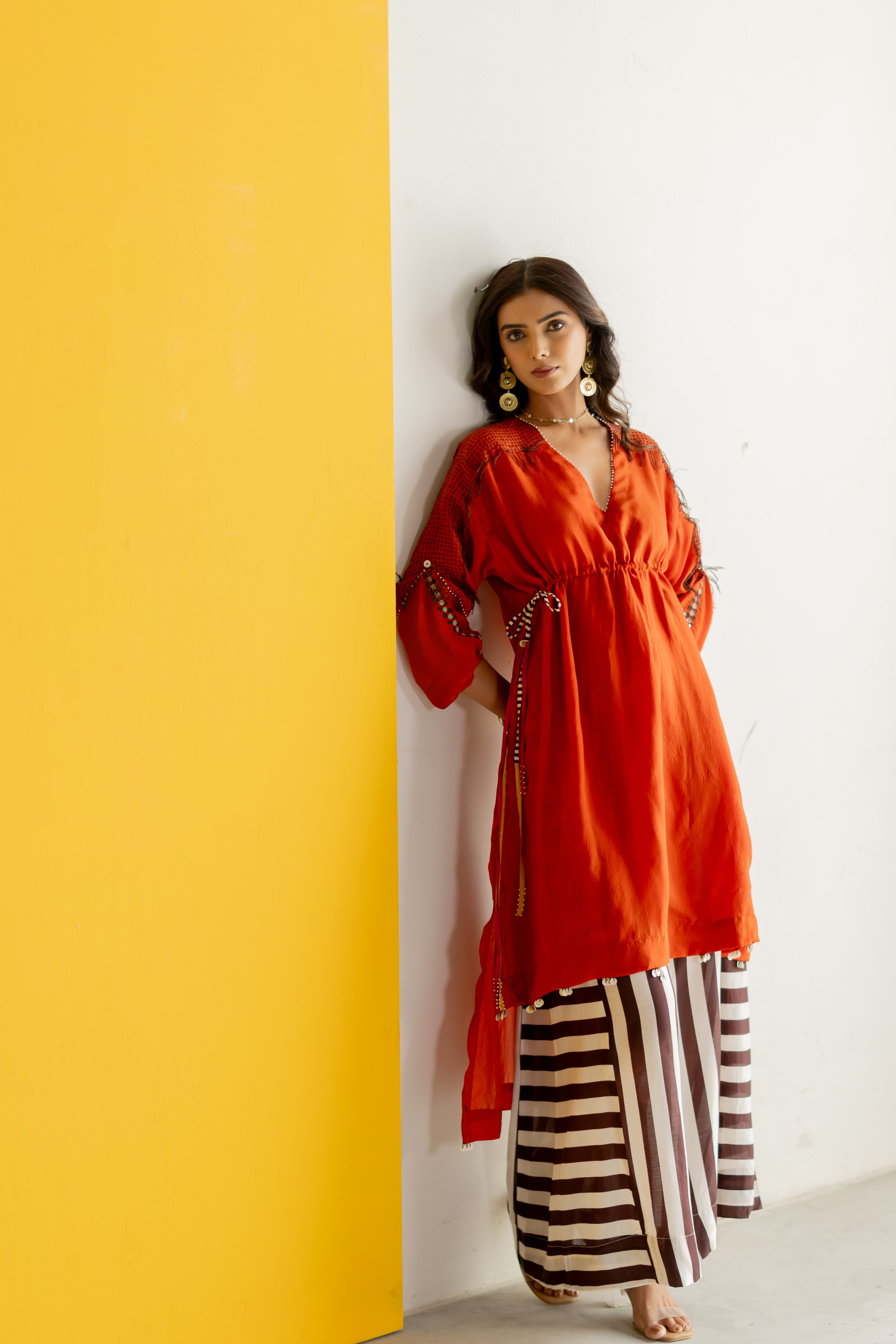 Orange tunic set