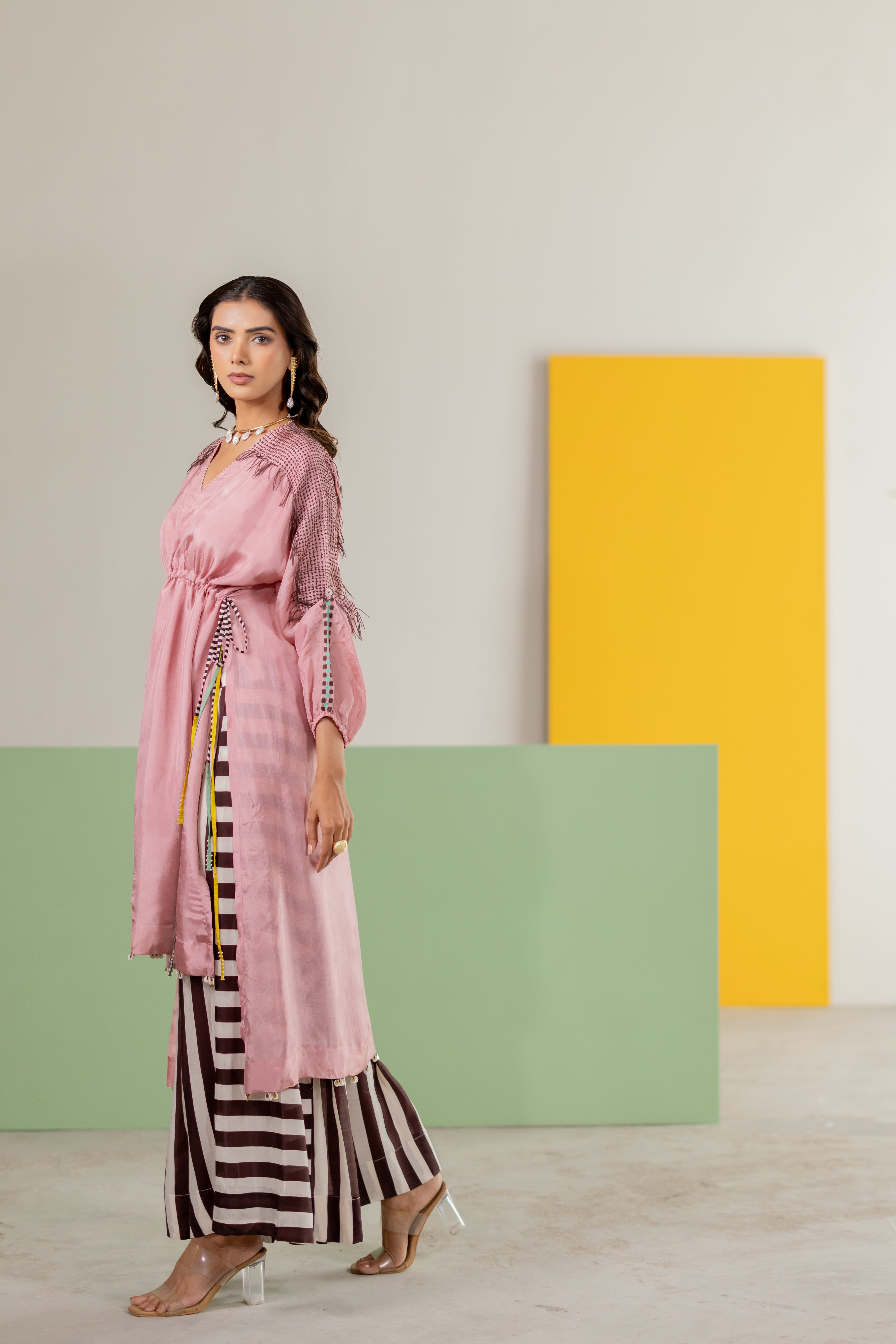 Light pink tunic set