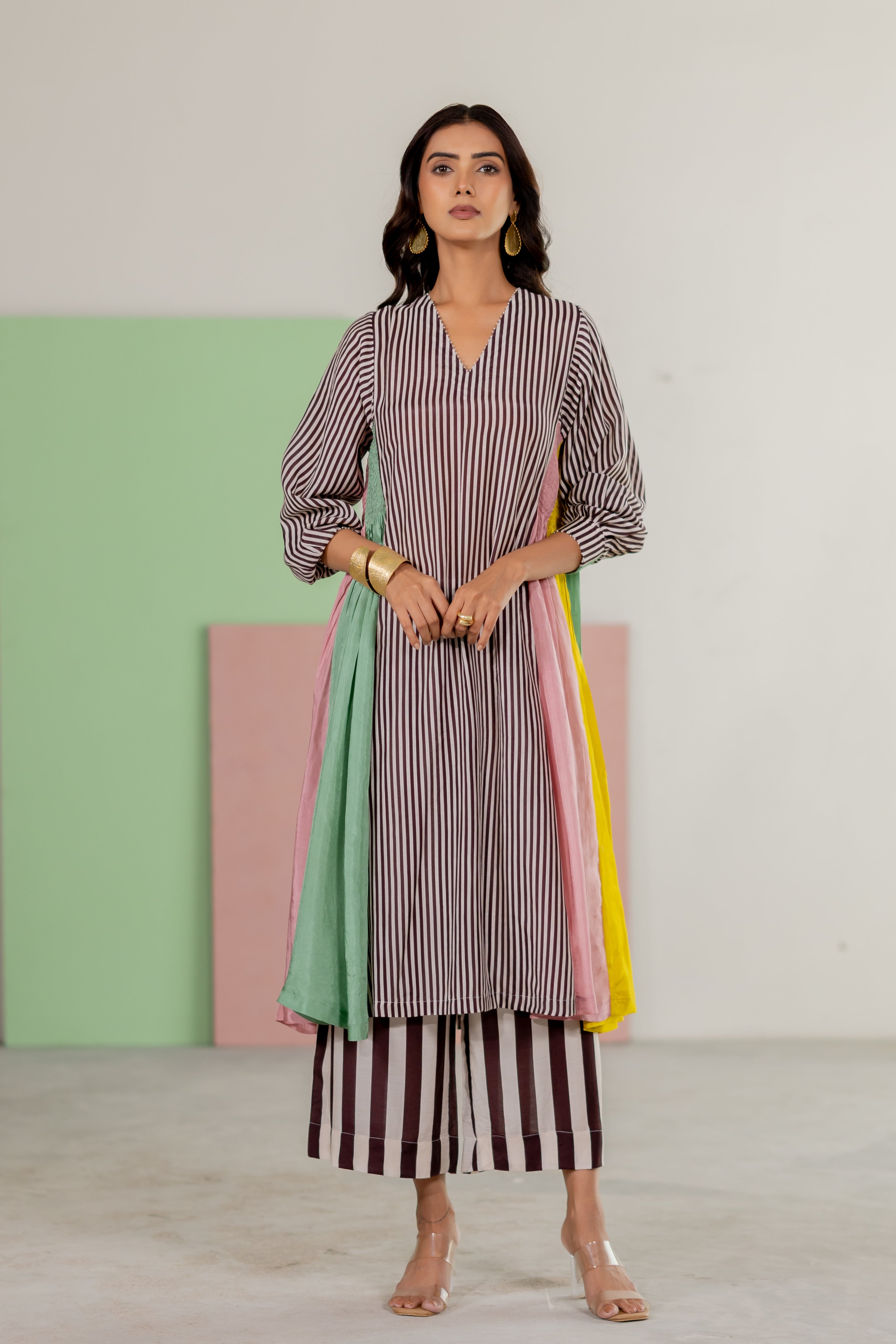Striped kurta set