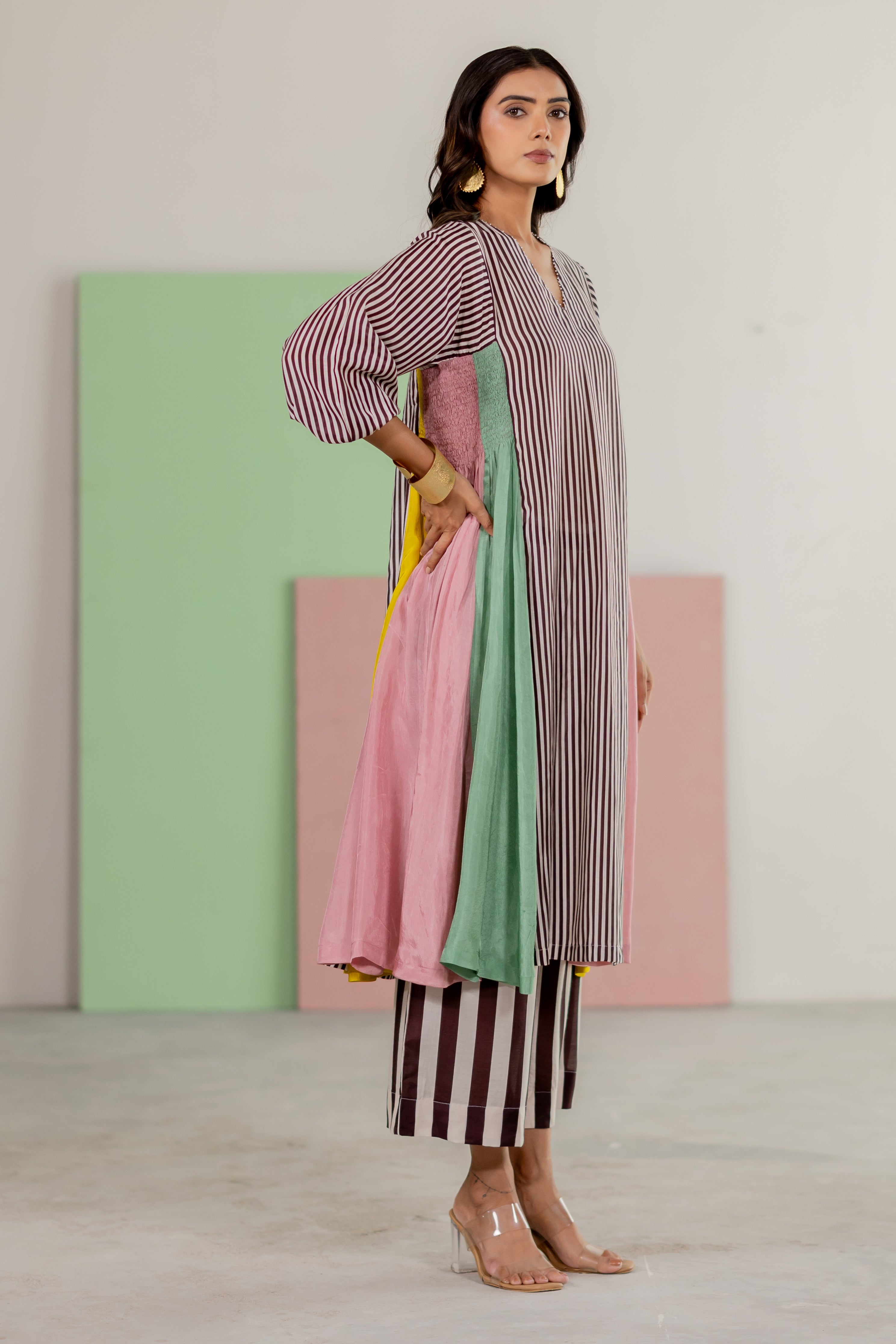 Striped kurta set