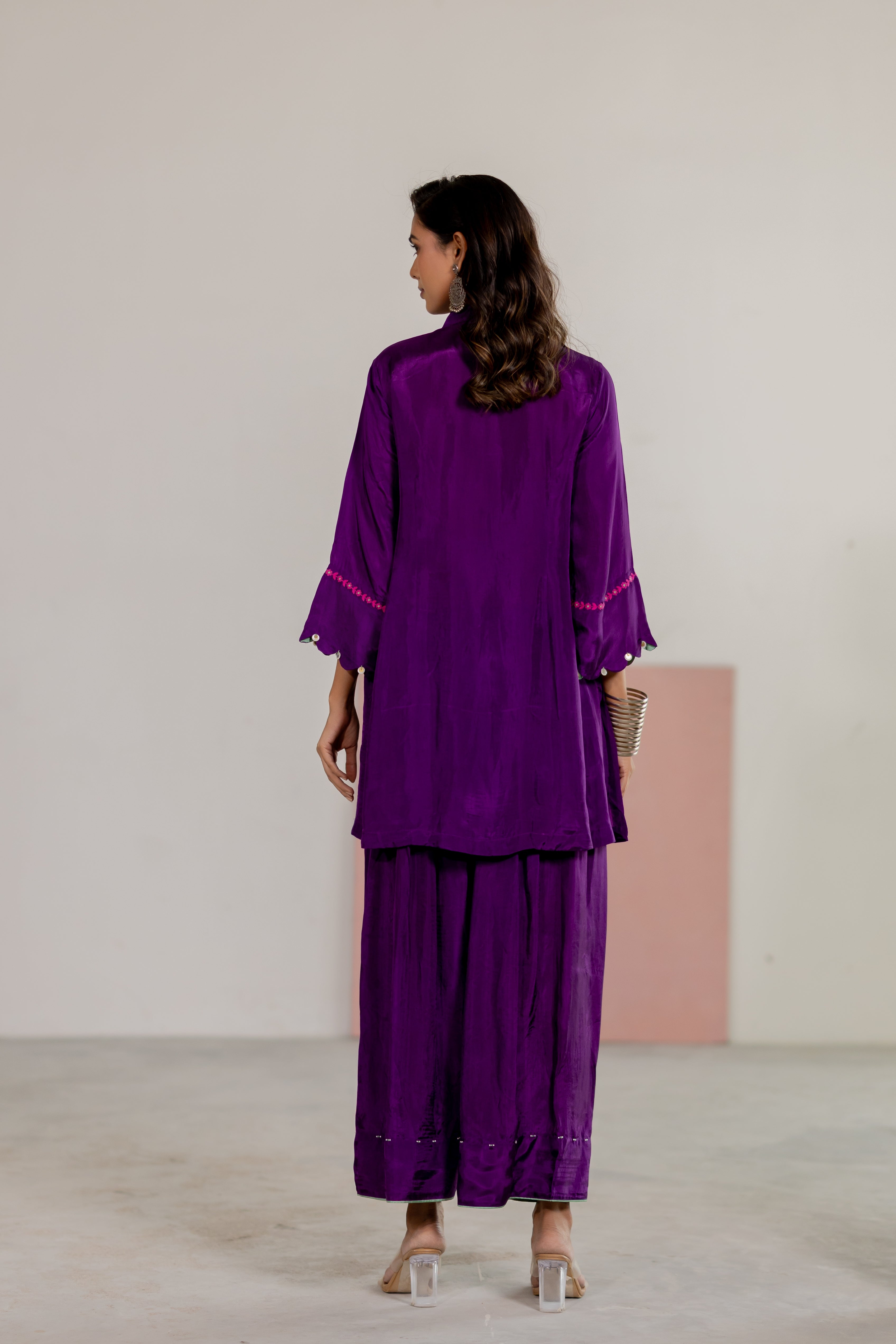 Purple top & salwar set
