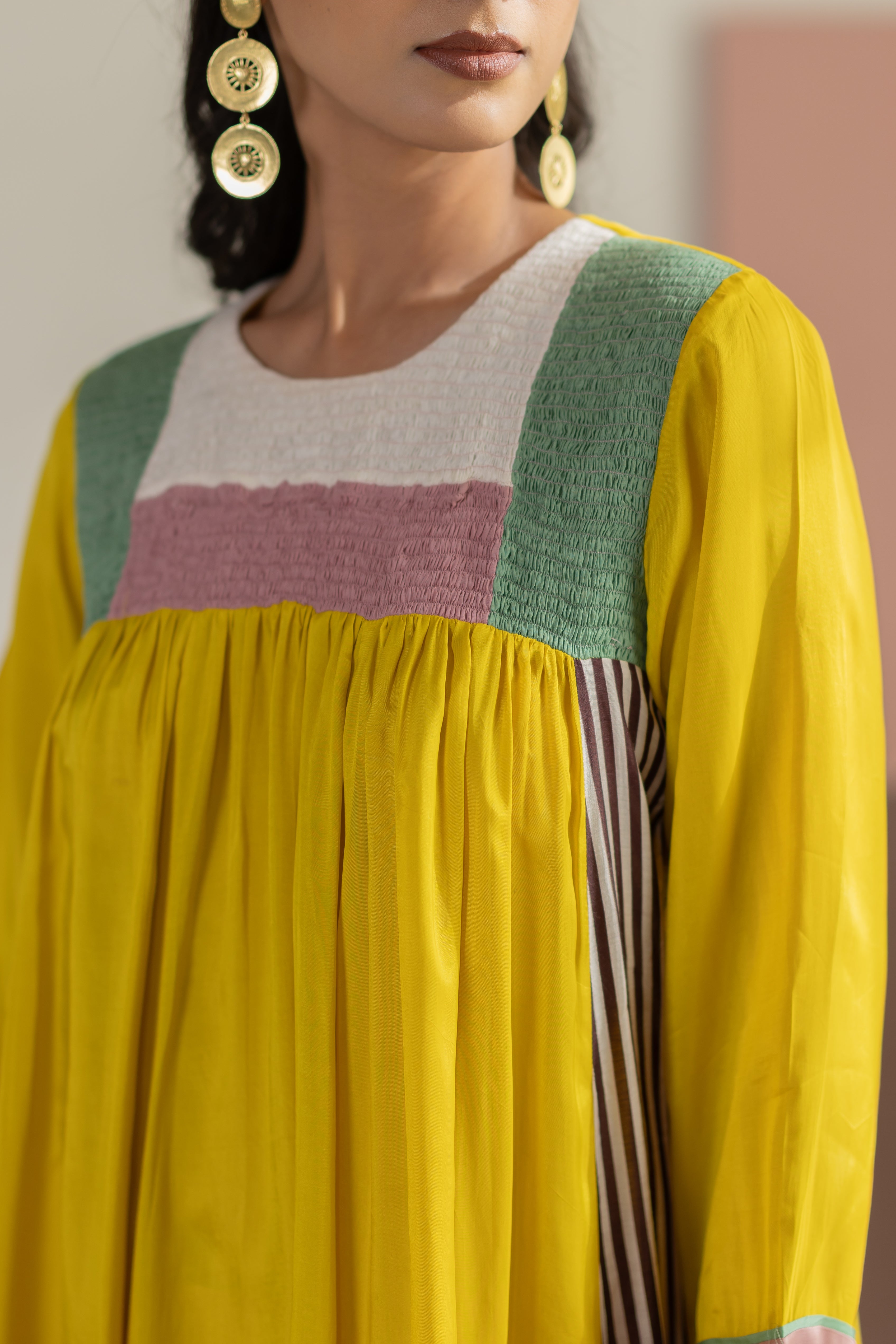 Lime yellow kurta set
