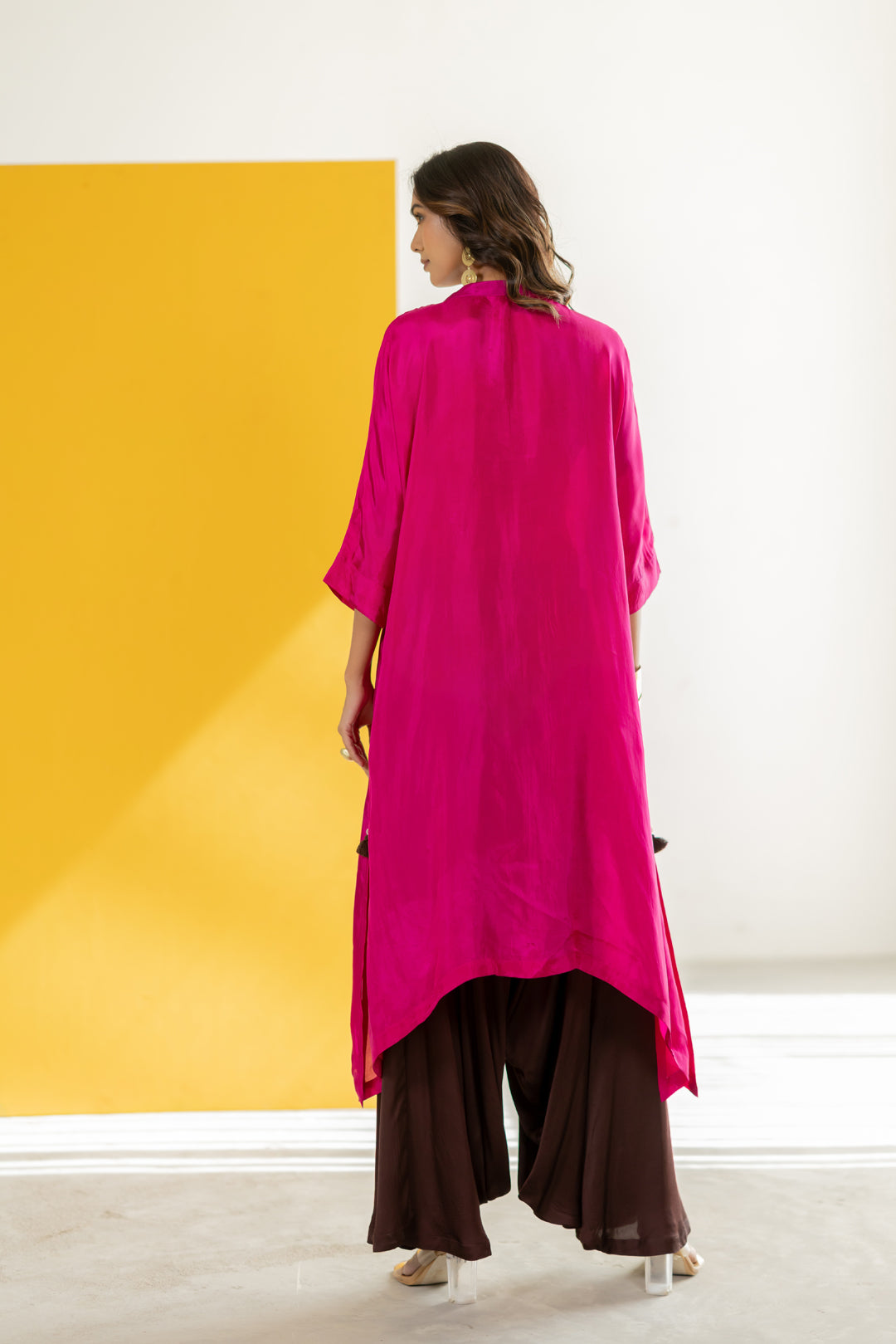 Hot pink kaftan set