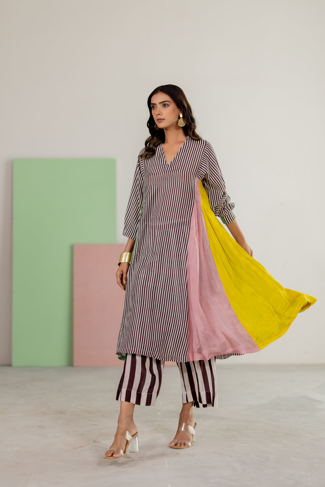 Striped kurta set