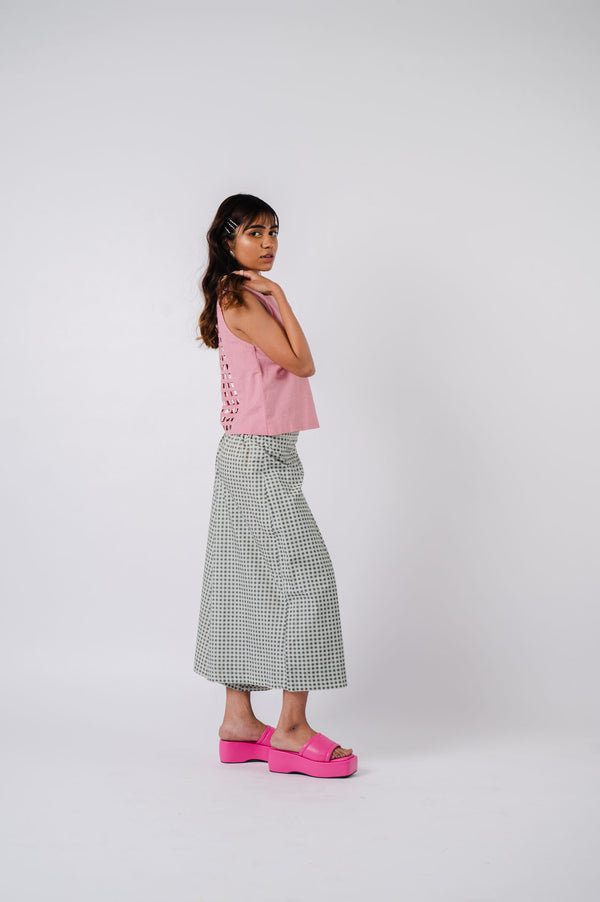 Pink Checkered Surface Co-Ord Set