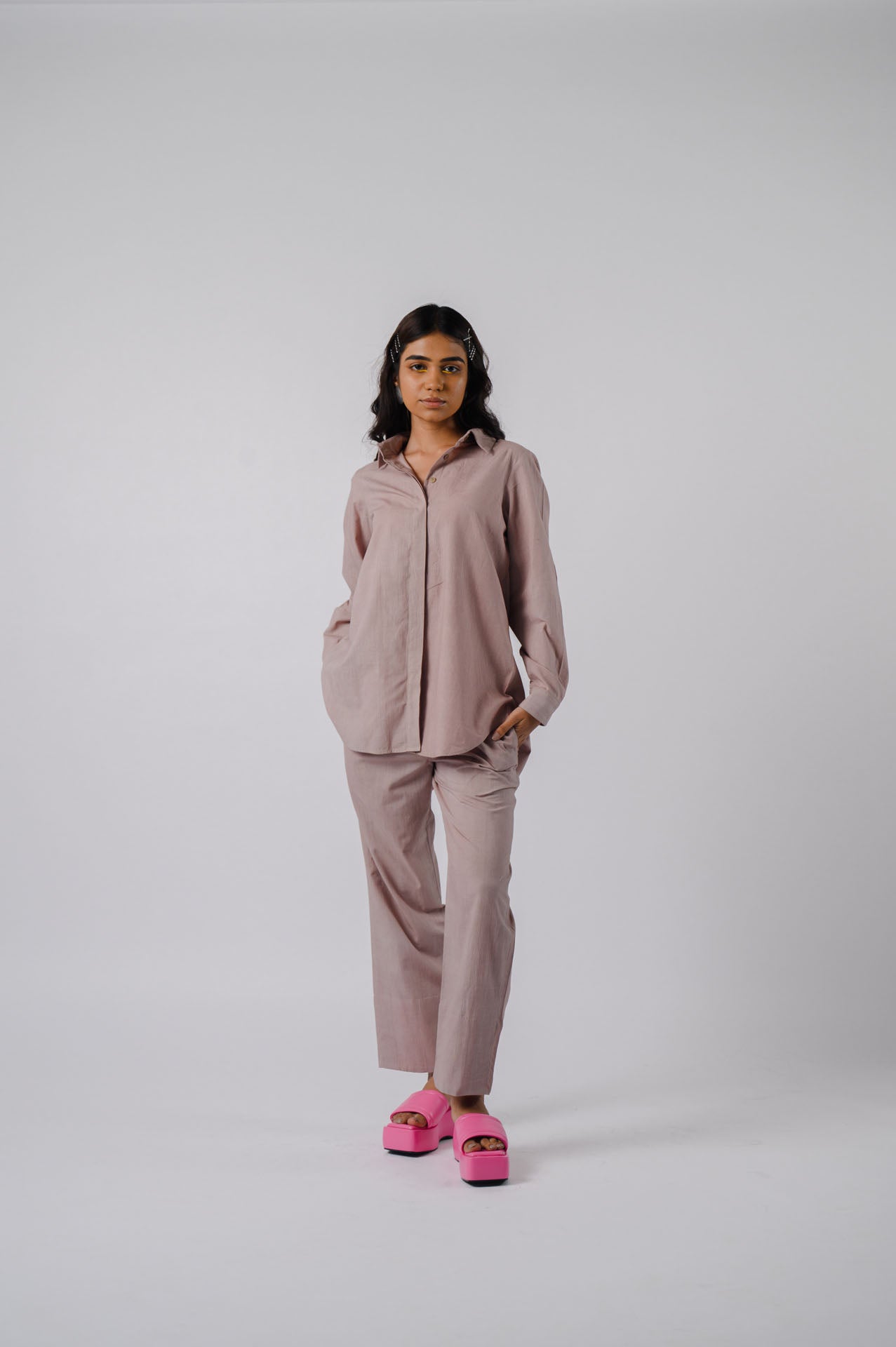 Grey Bowtie Co-ord set