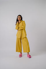 Yellow Checkered Surface Co-ord Set