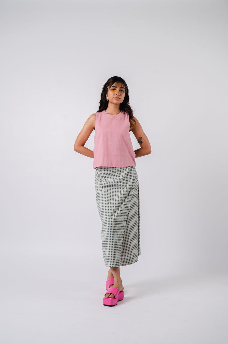 Pink Checkered Surface Co-Ord Set